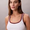 Tanktop mit kontrastfarbener Rippbündung Tanktop mit kontrastfarbener Rippbündung