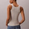 Tanktop mit Logo-Grafik und konturierten Rippen Tanktop mit Logo-Grafik und konturierten Rippen