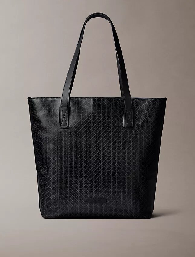 Tote-Bag mit durchgehendem Emblem-Logo Tote-Bag mit durchgehendem Emblem-Logo