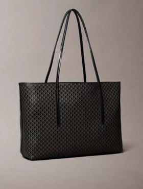 Tote-Bag mit durchgehendem Emblem-Logo und Beutel