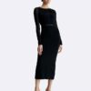 Transparentes Maxikleid mit Cut-outs am Rücken Transparentes Maxikleid mit Cut-outs am Rücken