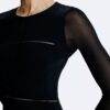 Transparentes Maxikleid mit Cut-outs am Rücken Transparentes Maxikleid mit Cut-outs am Rücken