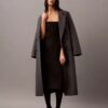 Trägerloses Kleid aus gebürsteter Wollmischung Trägerloses Kleid aus gebürsteter Wollmischung