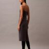 Trägerloses Kleid aus gebürsteter Wollmischung Trägerloses Kleid aus gebürsteter Wollmischung