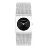 Uhr mit geometrischem Zifferblatt und Mesh-Armband