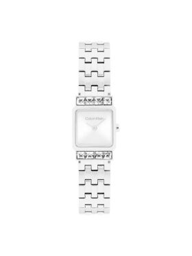 Uhr mit quadratischem Zifferblatt und Gliederarmband Uhr mit quadratischem Zifferblatt und Gliederarmband