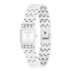 Uhr mit quadratischem Zifferblatt und Gliederarmband Uhr mit quadratischem Zifferblatt und Gliederarmband