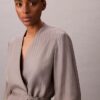Viskose-Jacquard-Wickelblazer Viskose-Jacquard-Wickelblazer