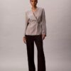 Viskose-Jacquard-Wickelblazer Viskose-Jacquard-Wickelblazer