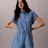 Washed Chambray-Strampler Washed Chambray-Strampler