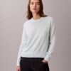Weicher Baumwollpullover mit Monogram Weicher Baumwollpullover mit Monogram
