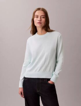 Weicher Baumwollpullover mit Monogram