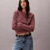Weicher Baumwollpullover mit Monogram