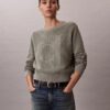 Weicher Baumwollpullover mit Monogram