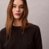 Weicher Baumwollpullover mit Monogram Weicher Baumwollpullover mit Monogram