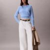 Weicher Baumwollpullover mit Monogram