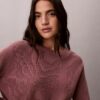 Weicher Baumwollpullover mit Monogram