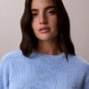 Weicher Baumwollpullover mit Monogram