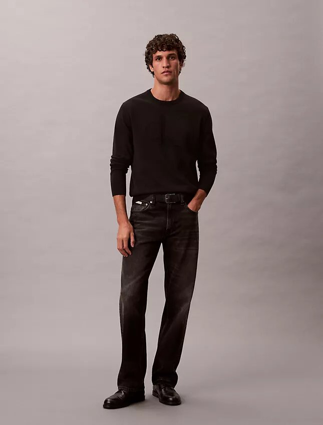 Weicher Baumwollpullover mit Monogram Weicher Baumwollpullover mit Monogram