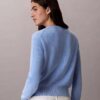 Weicher Baumwollpullover mit Monogram