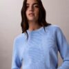 Weicher Baumwollpullover mit Monogram