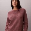 Weicher Baumwollpullover mit Monogram