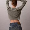 Weicher Baumwollpullover mit Monogram
