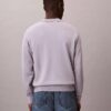 Weicher Baumwollpullover mit Monogram und lockerer Passform Weicher Baumwollpullover mit Monogram und lockerer Passform