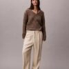 Weicher, locker sitzender Monogram-Pullover aus Baumwolle Weicher, locker sitzender Monogram-Pullover aus Baumwolle