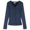 Weit gerippter, schmal geschnittener Cardigan für Mädchen