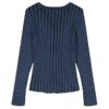 Weit gerippter, schmal geschnittener Cardigan für Mädchen
