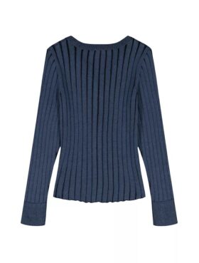 Weit gerippter, schmal geschnittener Cardigan für Mädchen Weit gerippter, schmal geschnittener Cardigan für Mädchen