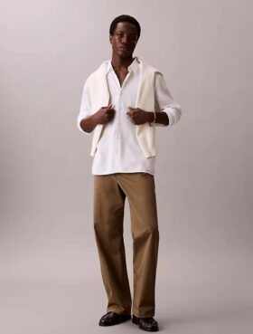 Weite Cotton Stretch-Hose