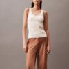 Weite Hose aus Crushed-Satin Weite Hose aus Crushed-Satin