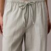 Weite Hose aus Leinenmischung mit Kordelzug Weite Hose aus Leinenmischung mit Kordelzug