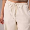 Weite Hose aus Leinenmischung mit Kordelzug Weite Hose aus Leinenmischung mit Kordelzug
