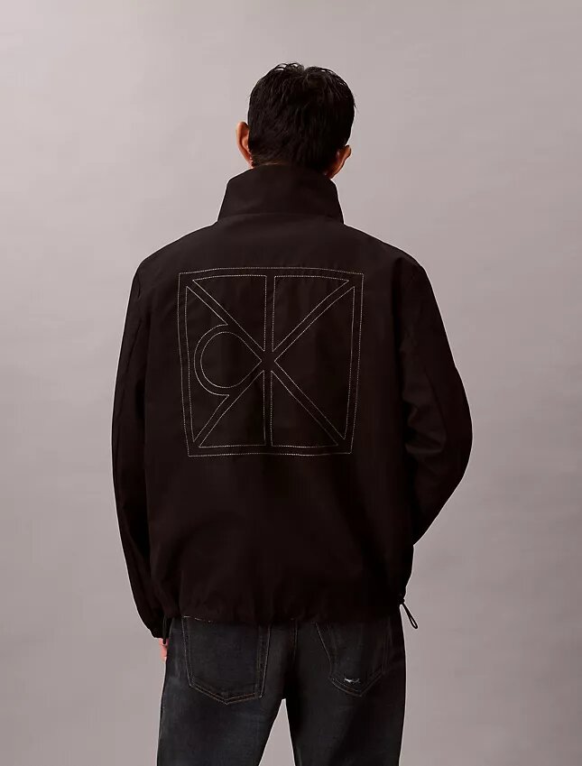 Wendbare Jacke mit durchgehendem Emblem-Logo Wendbare Jacke mit durchgehendem Emblem-Logo
