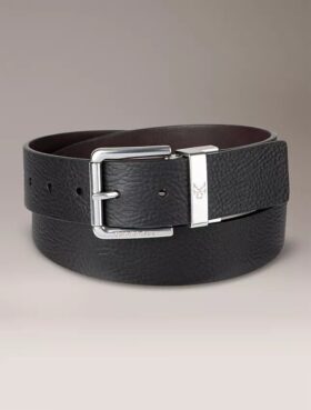 Wendegürtel aus genarbtem Leder