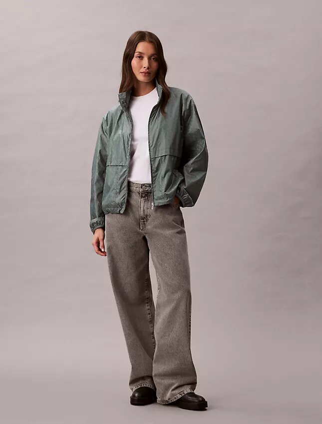 Windjacke mit durchgehendem Monogram-Print Windjacke mit durchgehendem Monogram-Print