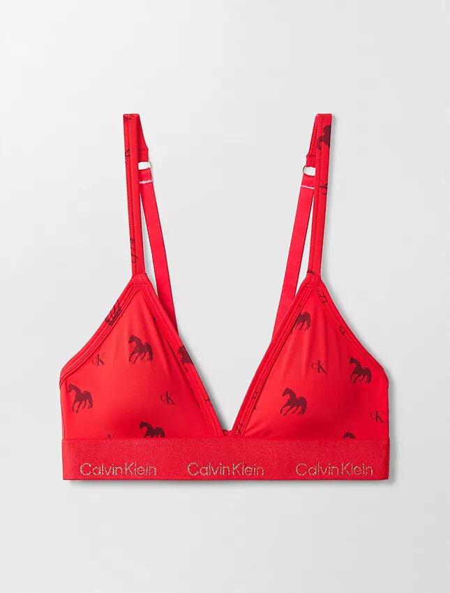 Zum chinesischen Neujahr: Leicht gefütterter Triangel-Bralette Zum chinesischen Neujahr: Leicht gefütterter Triangel-Bralette