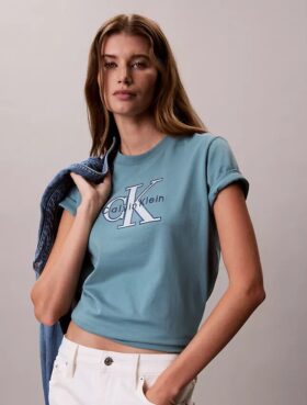 Zweifarbiges Monologo Classic T-Shirt