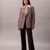 Zweireihiger Blazer aus Wollgabardine-Mischung Zweireihiger Blazer aus Wollgabardine-Mischung