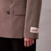 Zweireihiger Blazer aus Wollgabardine-Mischung Zweireihiger Blazer aus Wollgabardine-Mischung